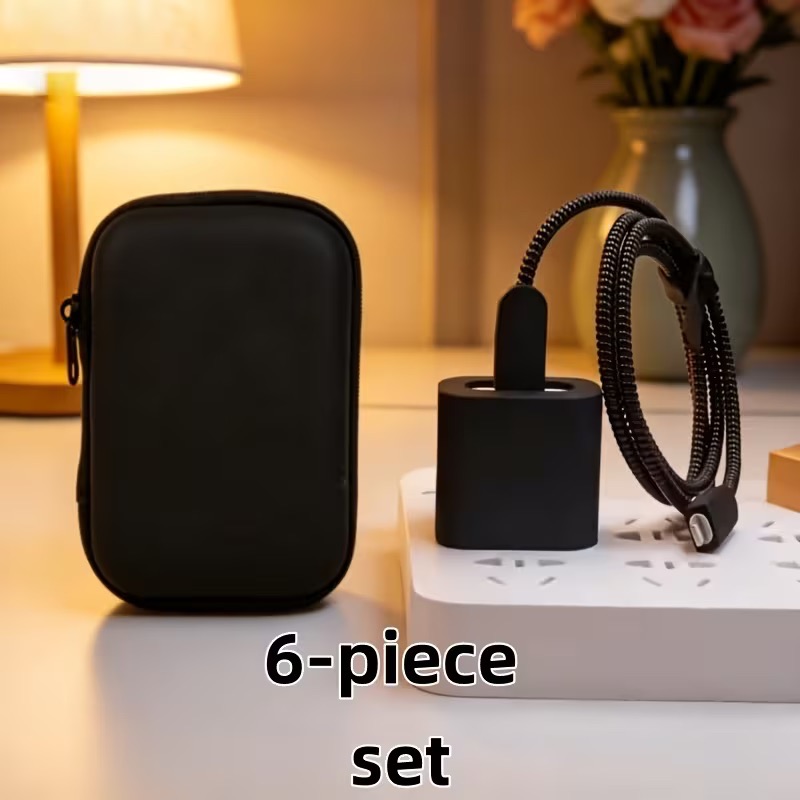 Protectores de Cargador y Cables (Set 6 piezas)